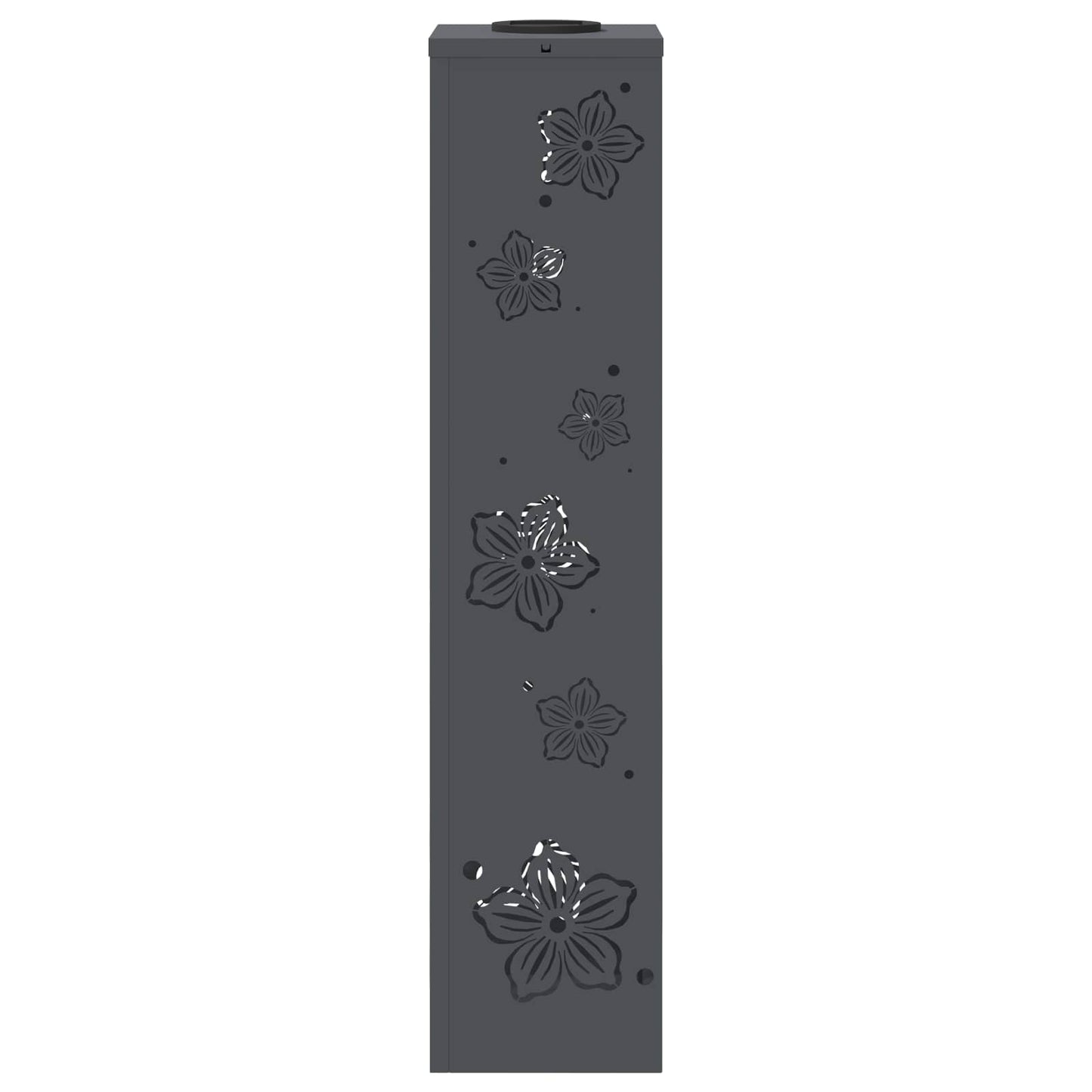 vidaXL Ηλιακό LED Φως Δρόμου 2 pcs Ανθρακί Κρύο Ρολαρισμένο Χάλυβα