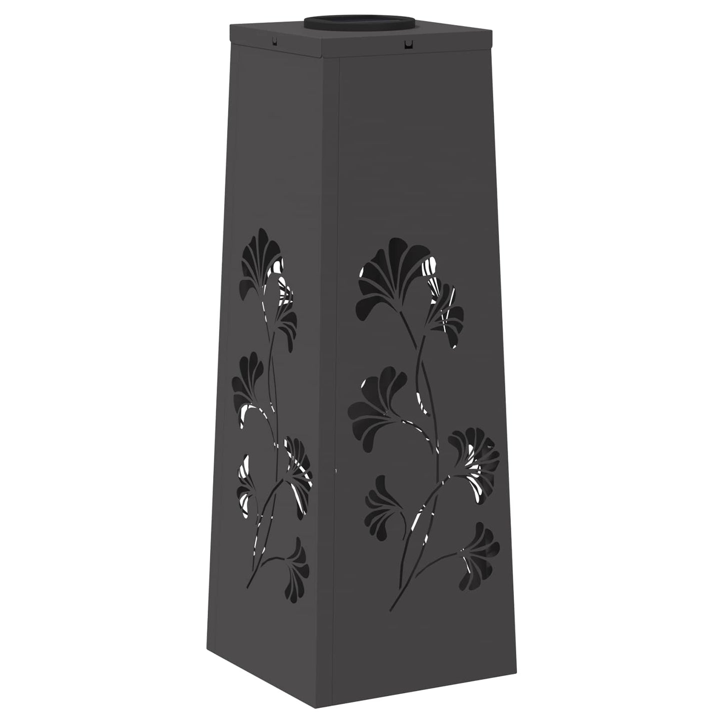vidaXL Ηλιακό LED Φως Δρόμου 2 pcs Μαύρο Κρύο Ρολαρισμένο Χάλυβα
