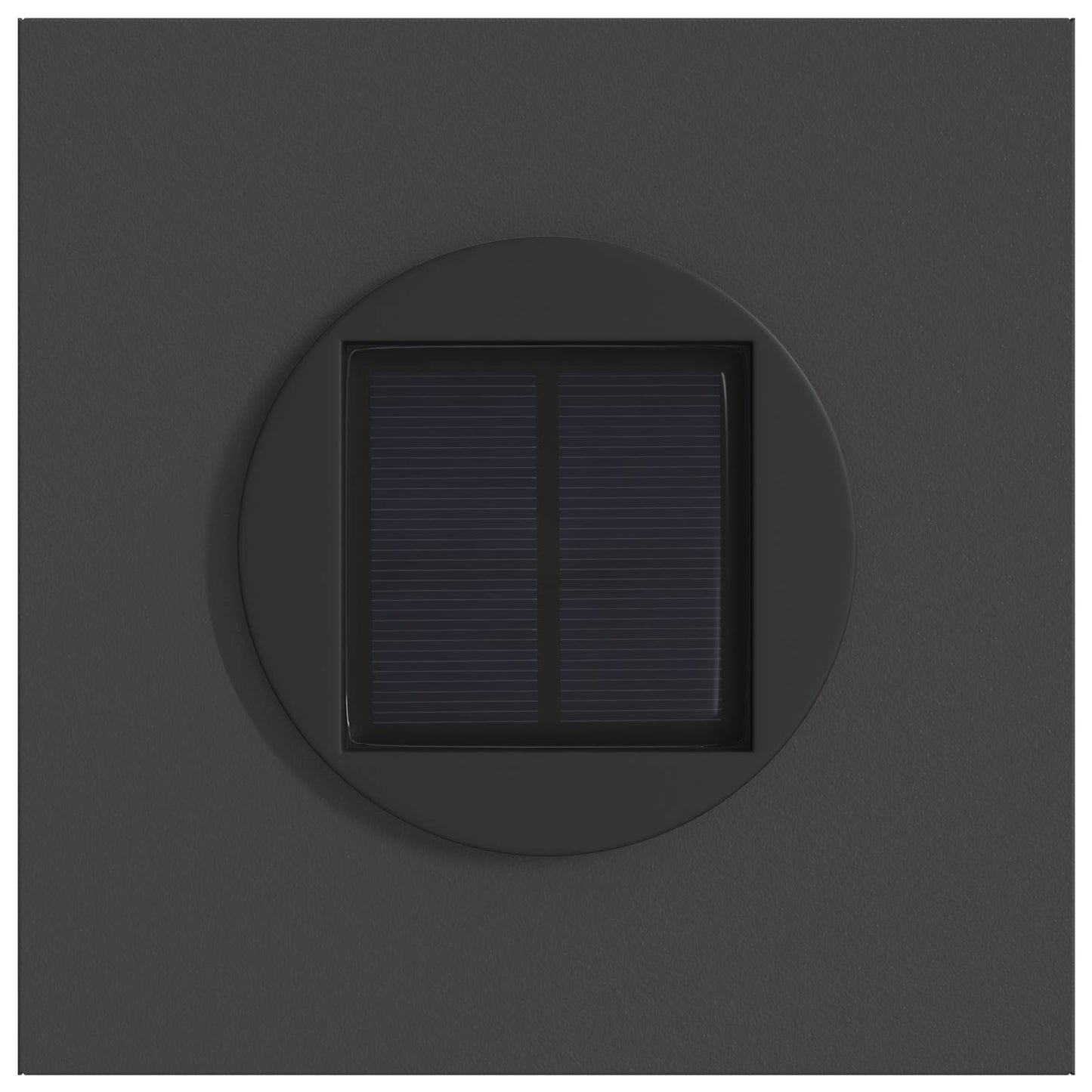 vidaXL Ηλιακό LED Φως Δρόμου 2 pcs Μαύρο Κρύο Ρολαρισμένο Χάλυβα