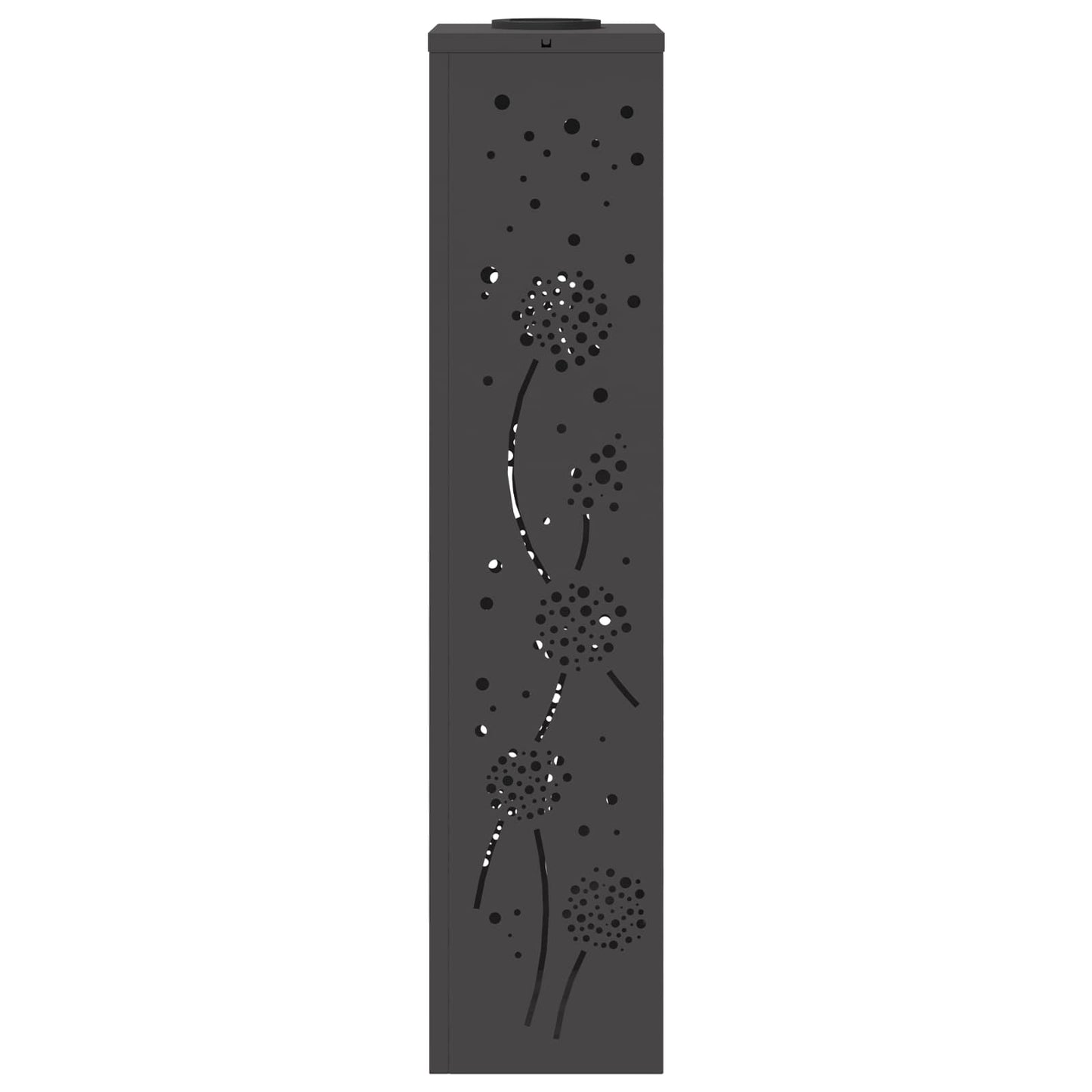 vidaXL Ηλιακό LED Φως Δρόμου 2 pcs Μαύρο Κρύο Ρολαρισμένο Χάλυβα