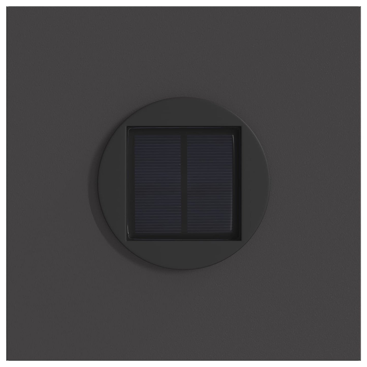 vidaXL Ηλιακό LED Φως Δρόμου 2 pcs Μαύρο Κρύο Ρολαρισμένο Χάλυβα