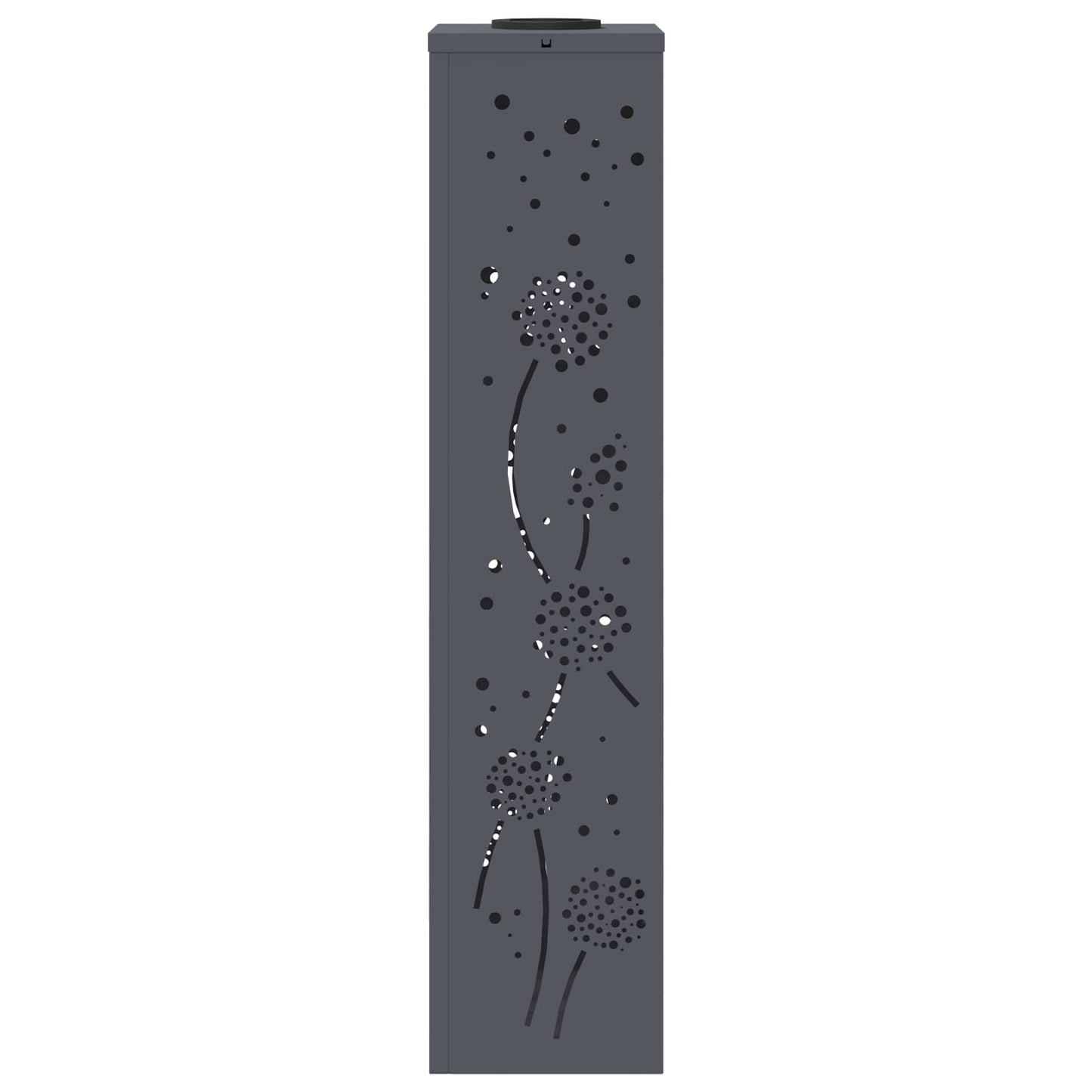 vidaXL Ηλιακό LED Φως Δρόμου 2 pcs Ανθρακί Κρύο Ρολαρισμένο Χάλυβα