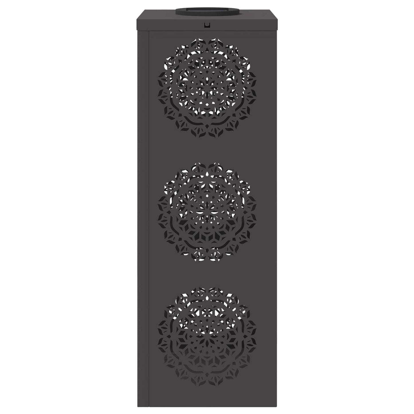 vidaXL Ηλιακό LED Φως Δρόμου 2 pcs Μαύρο Κρύο Ρολαρισμένο Χάλυβα