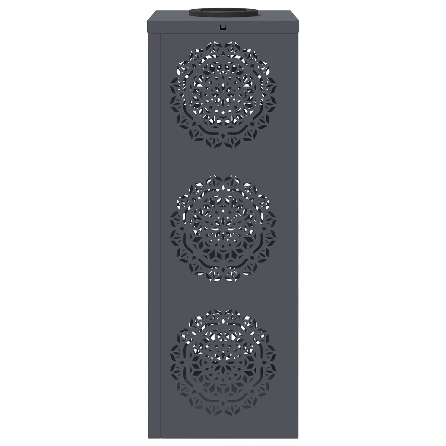 vidaXL Ηλιακό LED Φως Δρόμου 2 pcs Ανθρακί Κρύο Ρολαρισμένο Χάλυβα