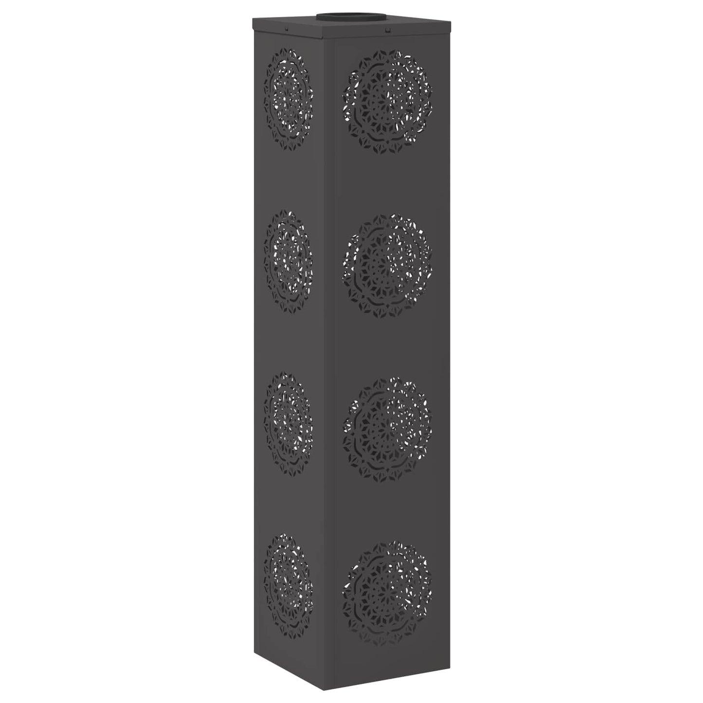 vidaXL Ηλιακό LED Φως Δρόμου 2 pcs Μαύρο Κρύο Ρολαρισμένο Χάλυβα