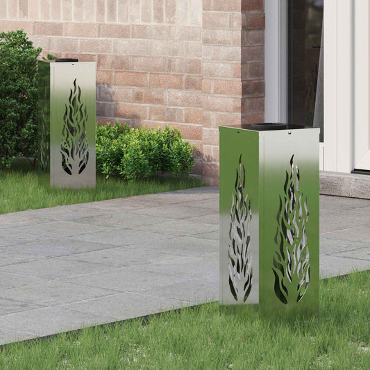 vidaXL Ηλιακό LED Φως Δρόμου 2 pcs Γαλβανισμένο Γαλβανισμένο