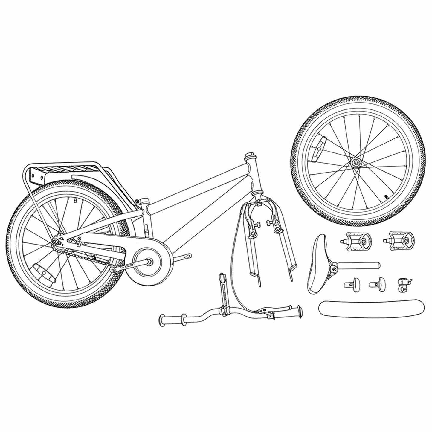 vidaXL Παιδικό Ποδήλατο 20 ίντσες για παιδιά 6-11 ετών Κόκκινο