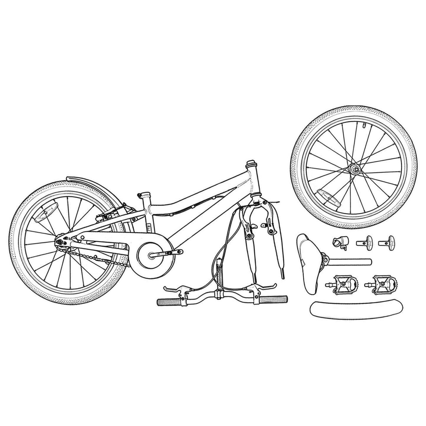 vidaXL Παιδικό Ποδήλατο 20 ίντσες για παιδιά 6-11 ετών Πορτοκαλί