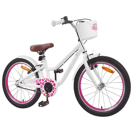 vidaXL Παιδικό Ποδήλατο 18 ίντσες για 5-7 ετών Λευκό