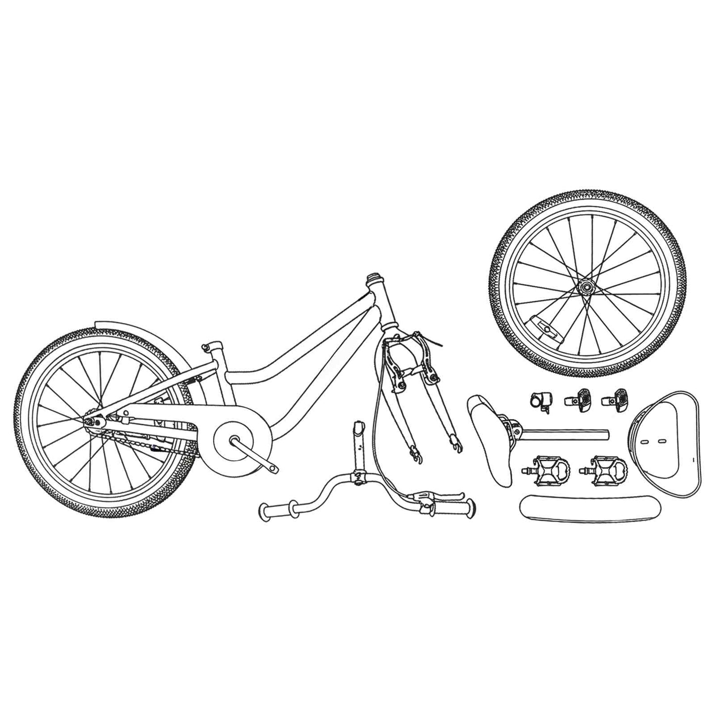 vidaXL Παιδικό Ποδήλατο 20 ίντσες για παιδιά 6-11 ετών Λευκό