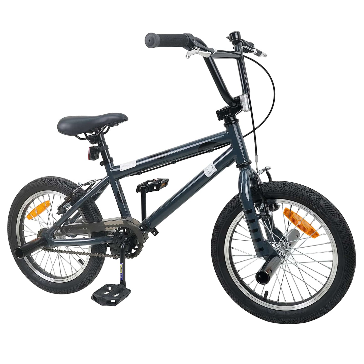 vidaXL BMX Ποδήλατο 16 ίντσες για παιδιά 5-8 ετών Σκούρο Γκρι