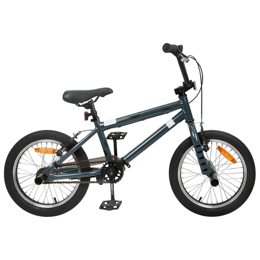 vidaXL BMX Ποδήλατο 16 ίντσες για παιδιά 5-8 ετών Σκούρο Γκρι