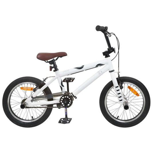 vidaXL BMX Ποδήλατο 16 ίντσες για παιδιά 5-8 ετών Λευκό