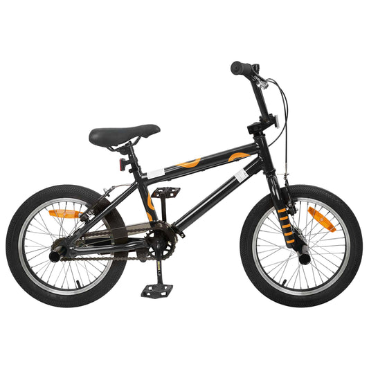 vidaXL BMX Ποδήλατο 16 ίντσες για παιδιά 5-8 ετών Μαύρο