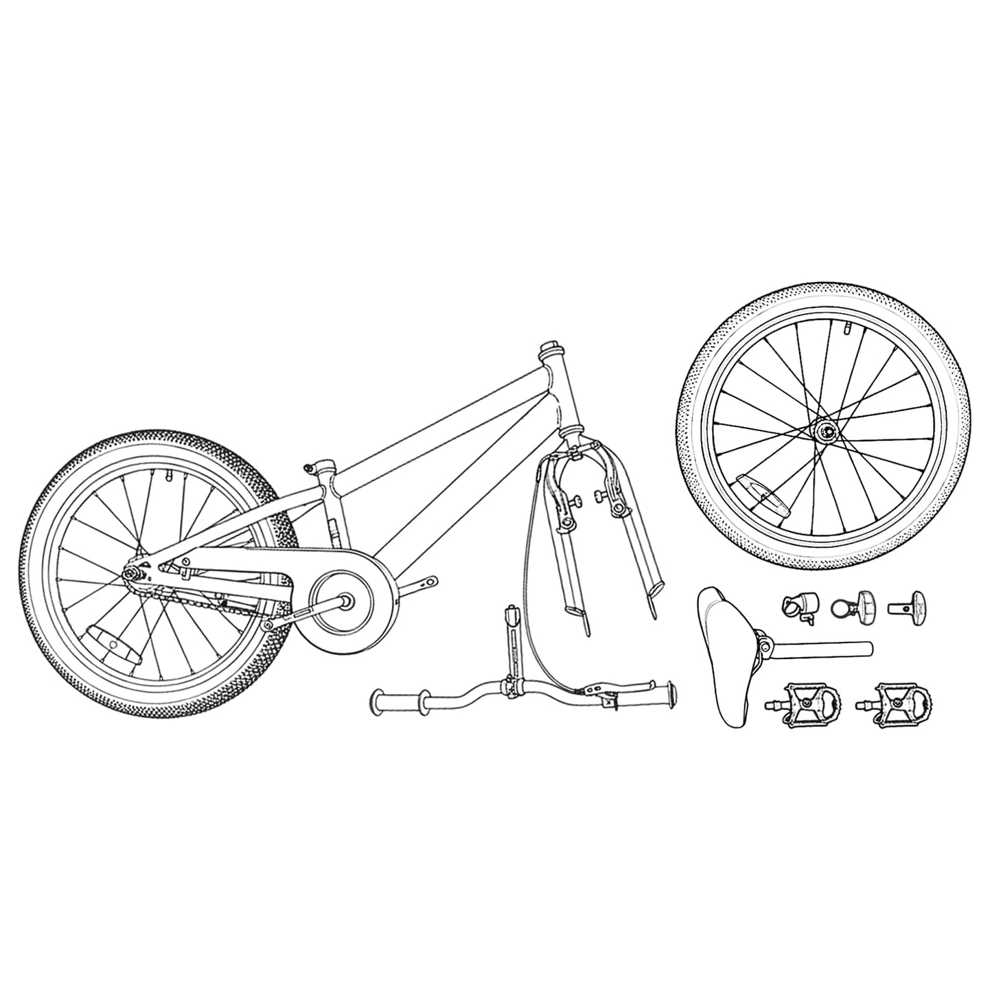 vidaXL BMX Ποδήλατο 18 ίντσες για 7-10 ετών Σκούρο Μπλε