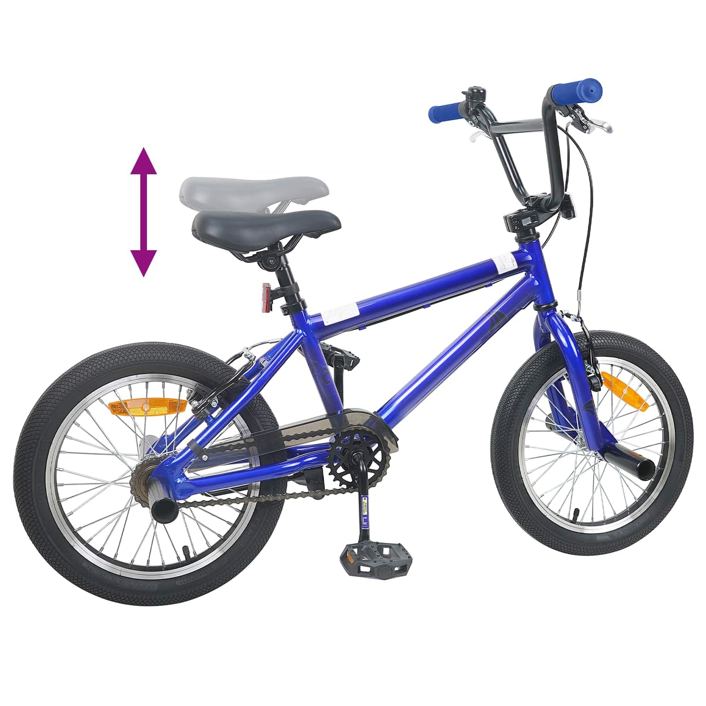 vidaXL BMX Ποδήλατο 20 ίντσες για πάνω από 9 ετών Σκούρο Μπλε