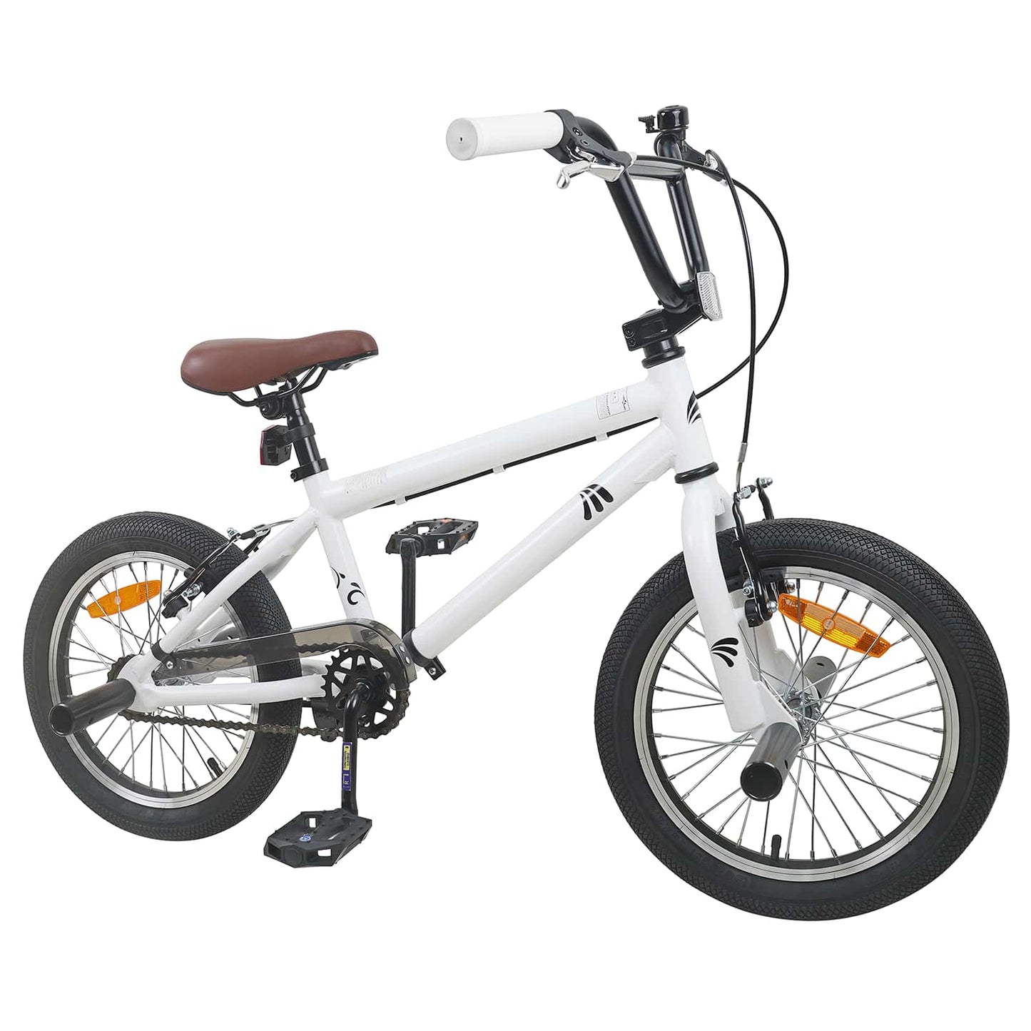 vidaXL BMX Ποδήλατο 18 ίντσες για 7-10 ετών Λευκό