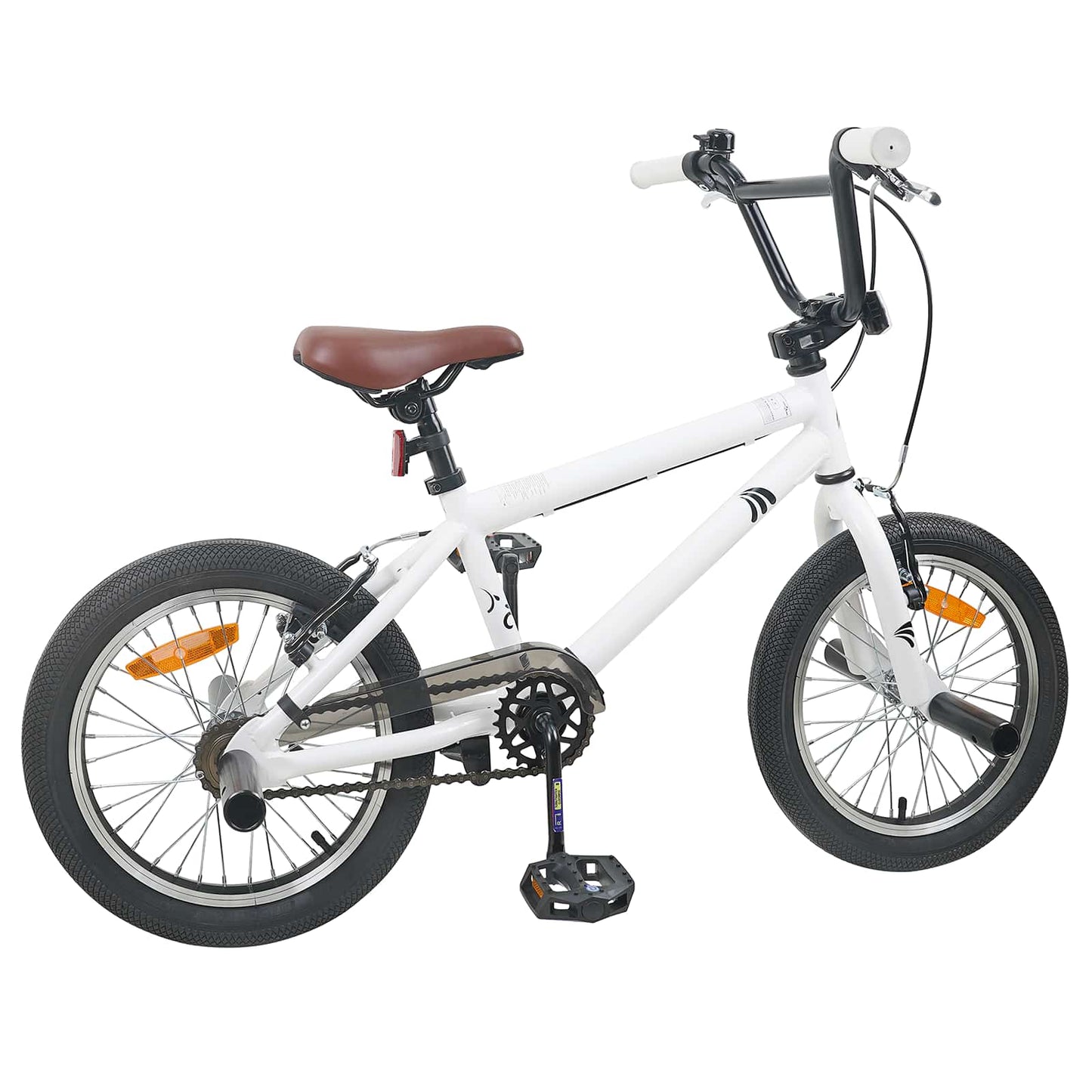 vidaXL BMX Ποδήλατο 18 ίντσες για 7-10 ετών Λευκό