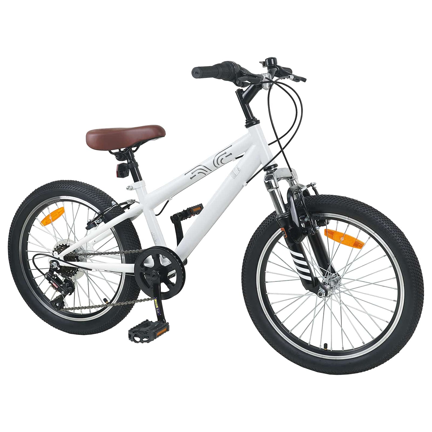 vidaXL Ορεινό Ποδήλατο 20 ίντσες 6-Speed για παιδιά 5-8 ετών Λευκός