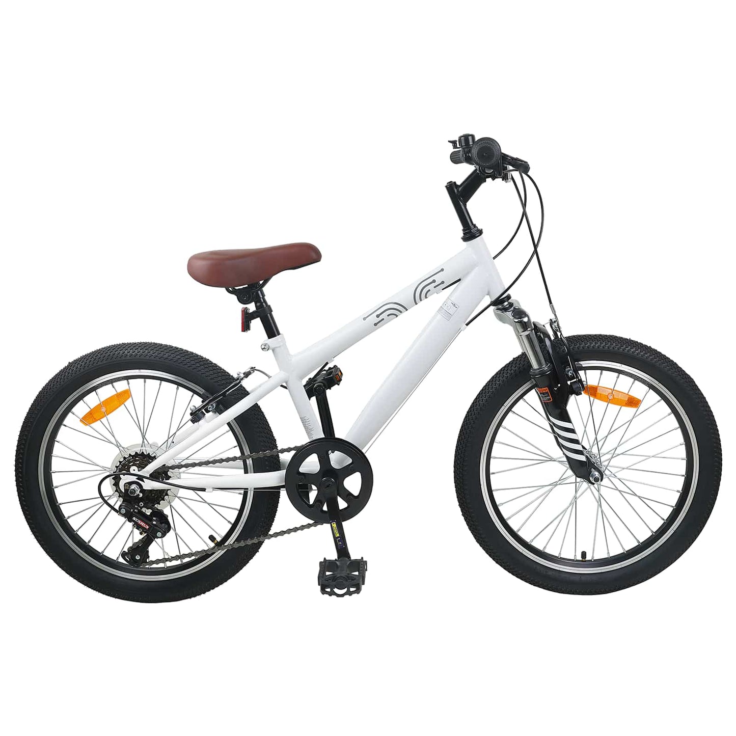 vidaXL Ορεινό Ποδήλατο 20 ίντσες 6-Speed για παιδιά 5-8 ετών Λευκός