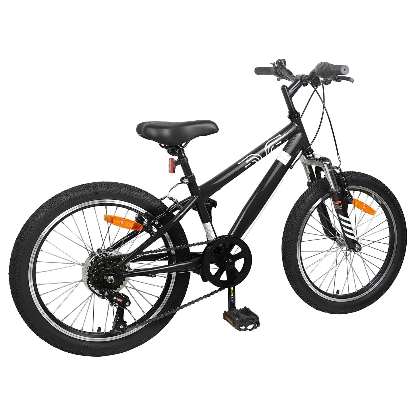 vidaXL Ορεινό Ποδήλατο 20 ίντσες 6-Speed για παιδιά 5-8 ετών Μαύρο