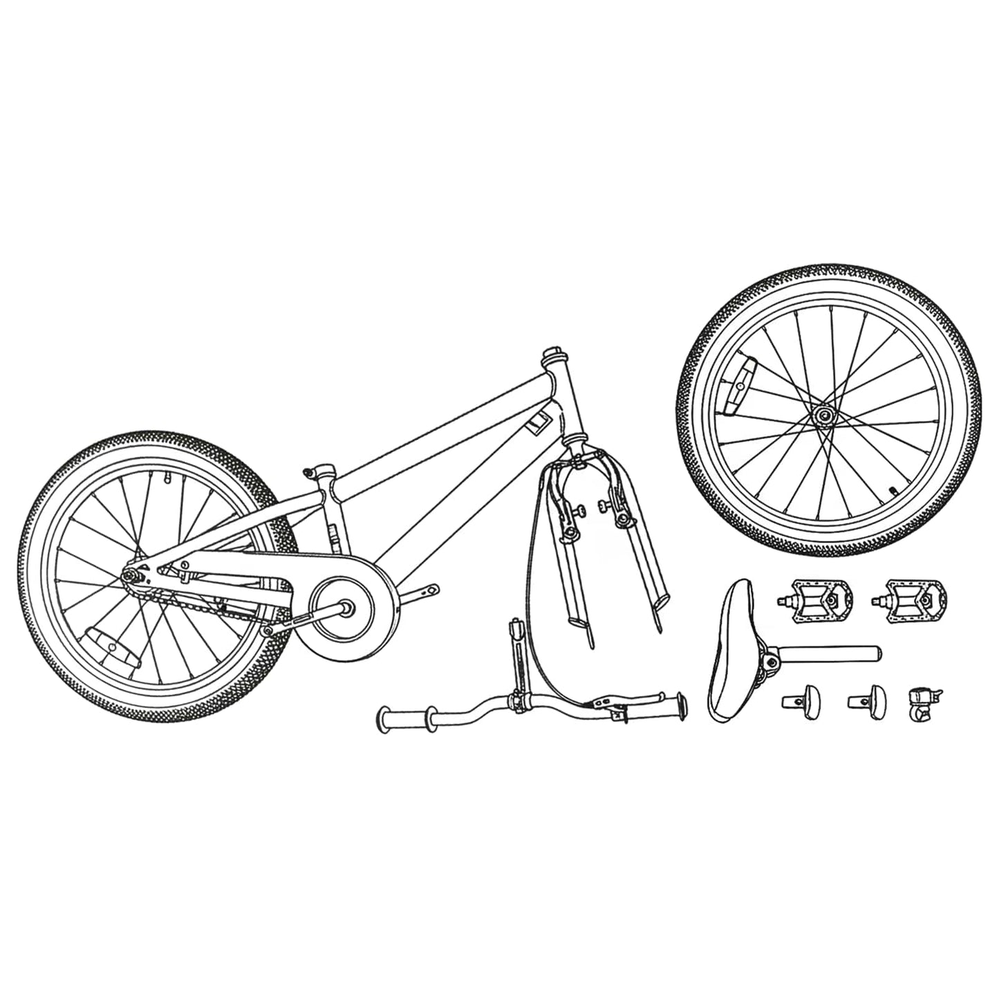 vidaXL Ορεινό Ποδήλατο 20 ίντσες 6-Speed για παιδιά 5-8 ετών Λευκό