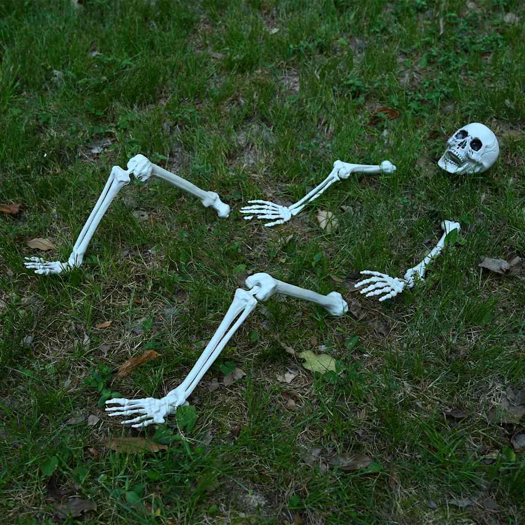 vidaXL Σκελετός Halloween Λευκό 20 x 10 x 9,5 cm Πλαστικό