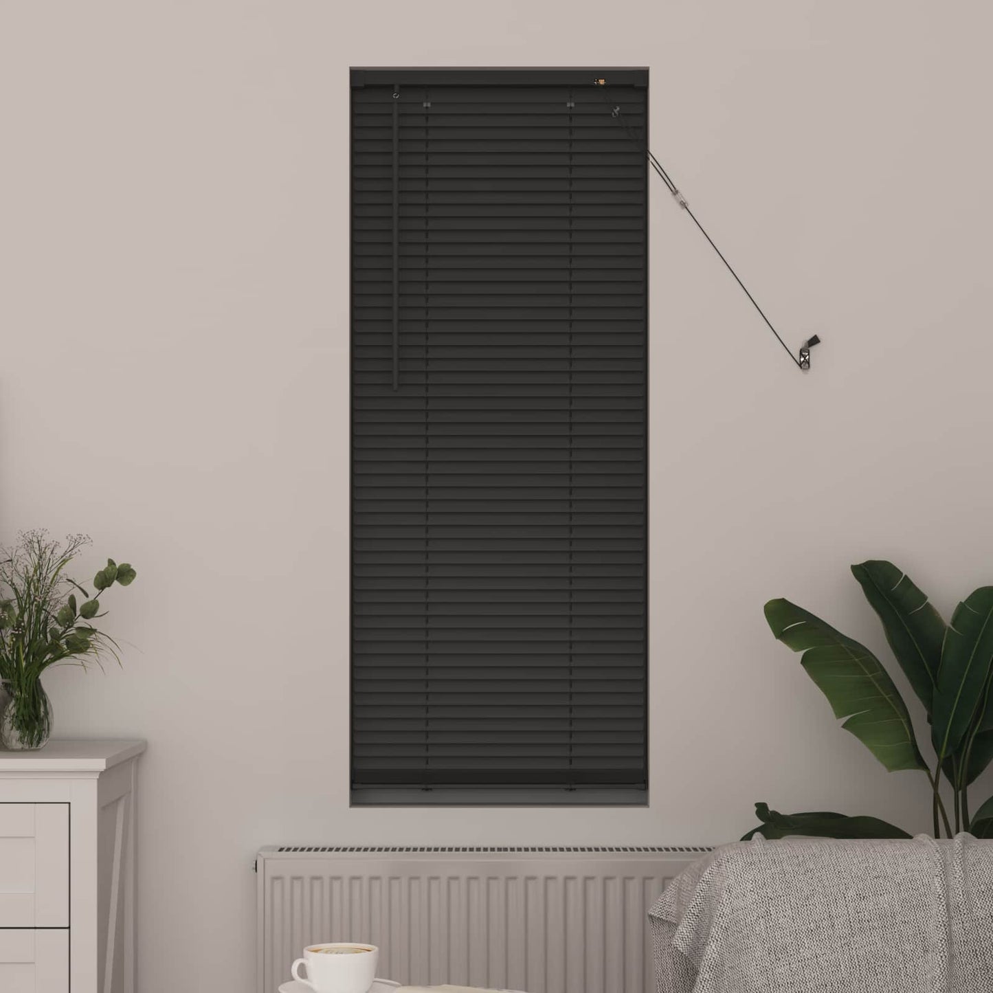 vidaXL Βενετσιάνικη Σκίαση Ασημί Γκρι 150 x 60 εκ PVC