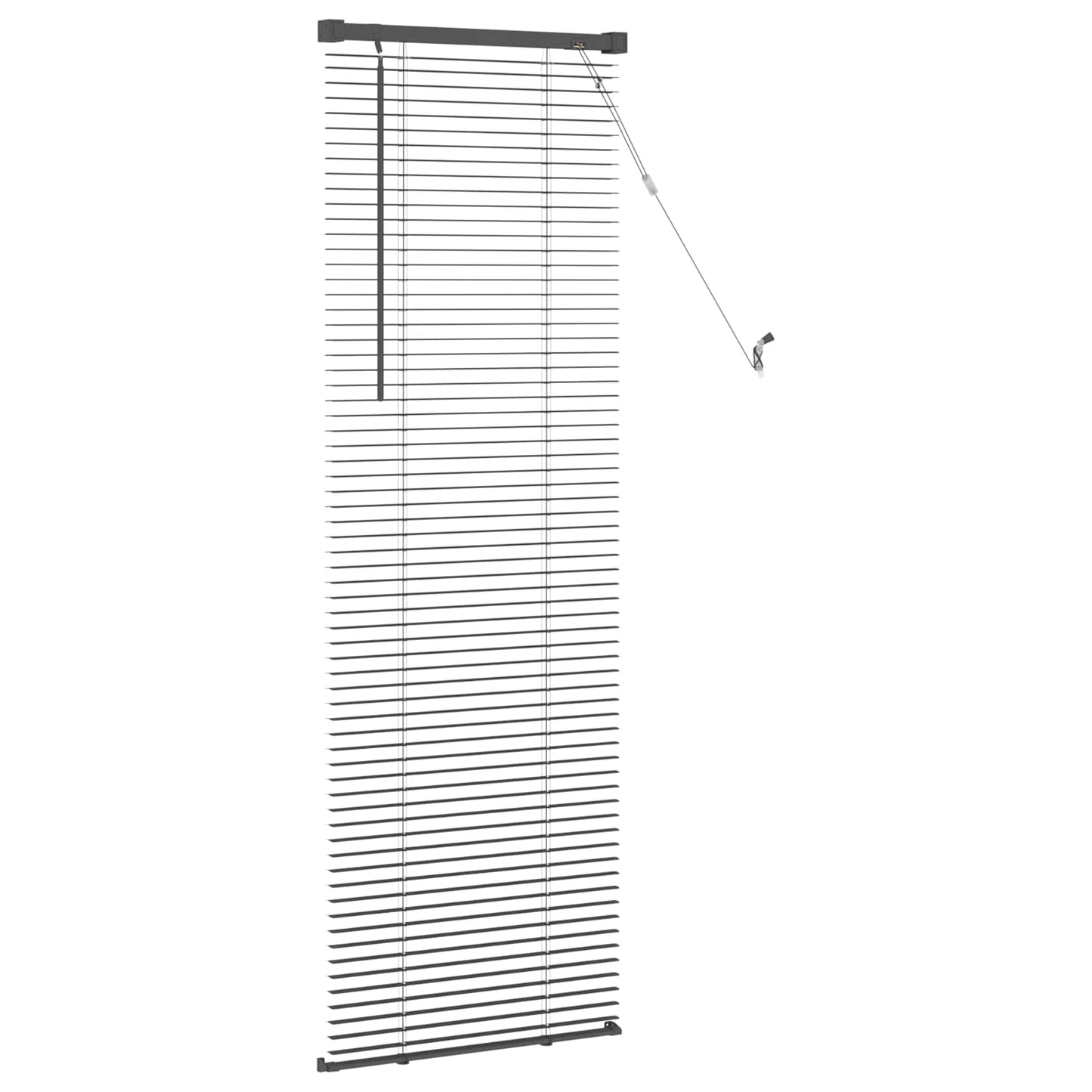 vidaXL Βενετσιάνικη Σκίαση Ασημί Γκρι 150 x 60 εκ PVC