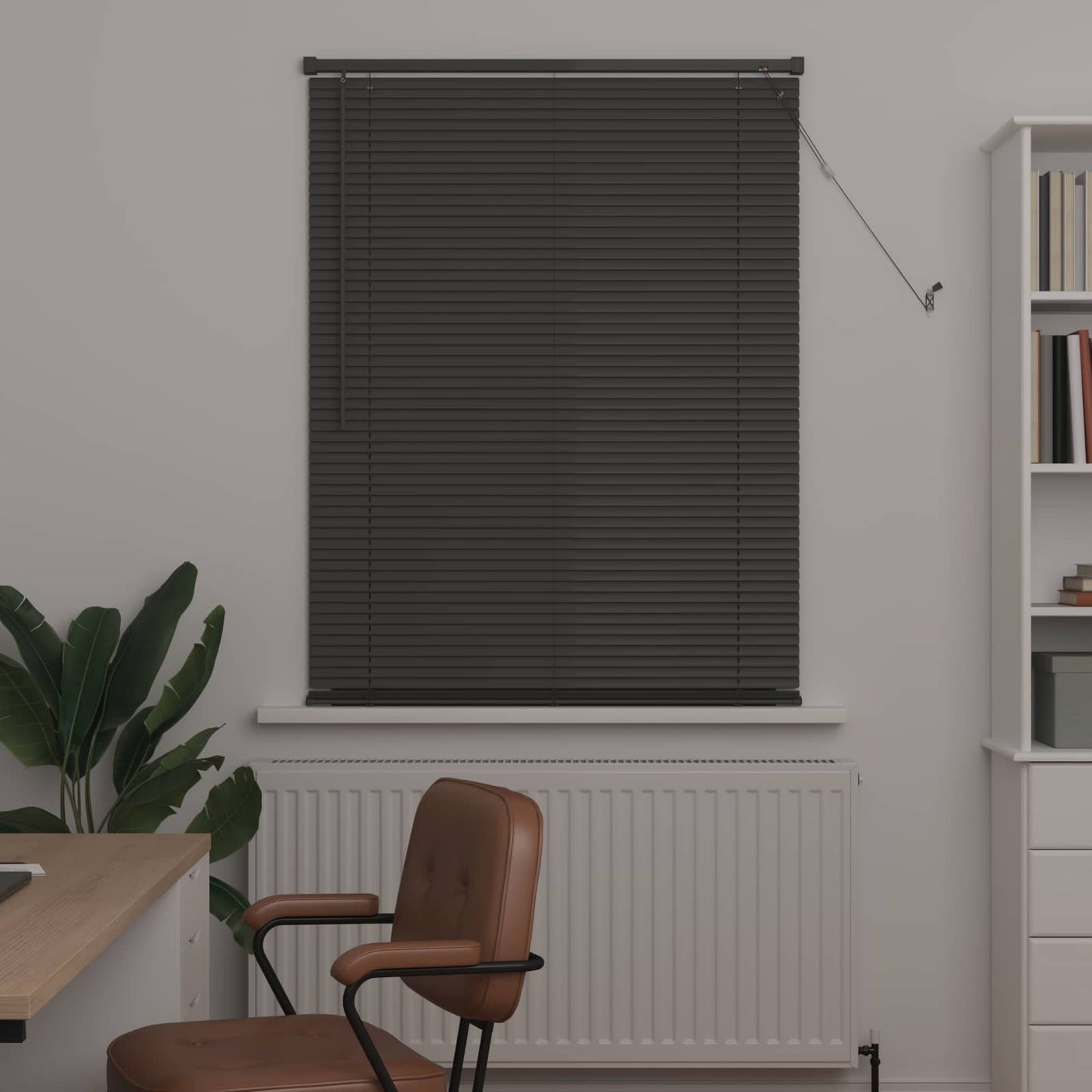 vidaXL Βενετσιάνικη Σκίαση Ασημί Γκρι 150 x 70 cm PVC