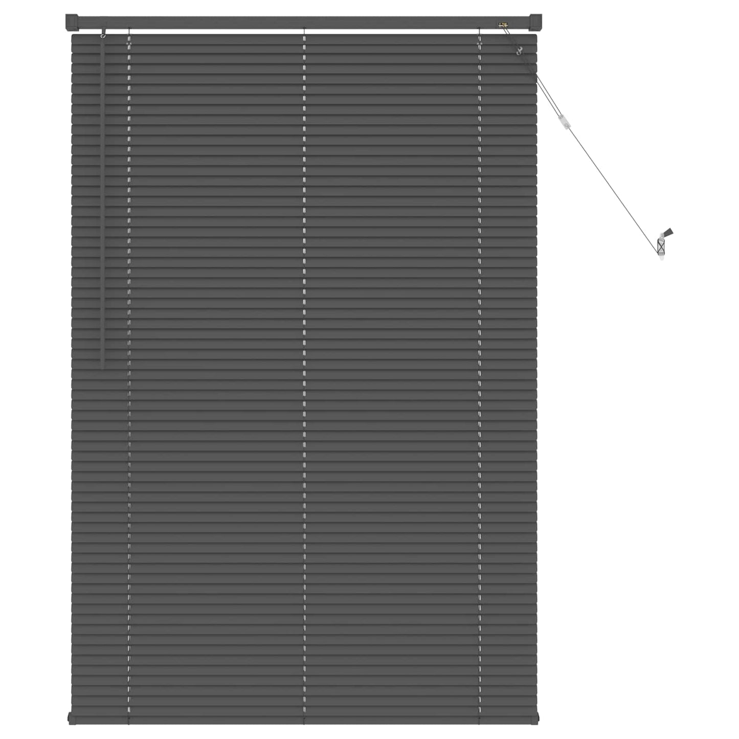 vidaXL Βενετσιάνικη Σκίαση Ασημί Γκρι 150 x 70 cm PVC