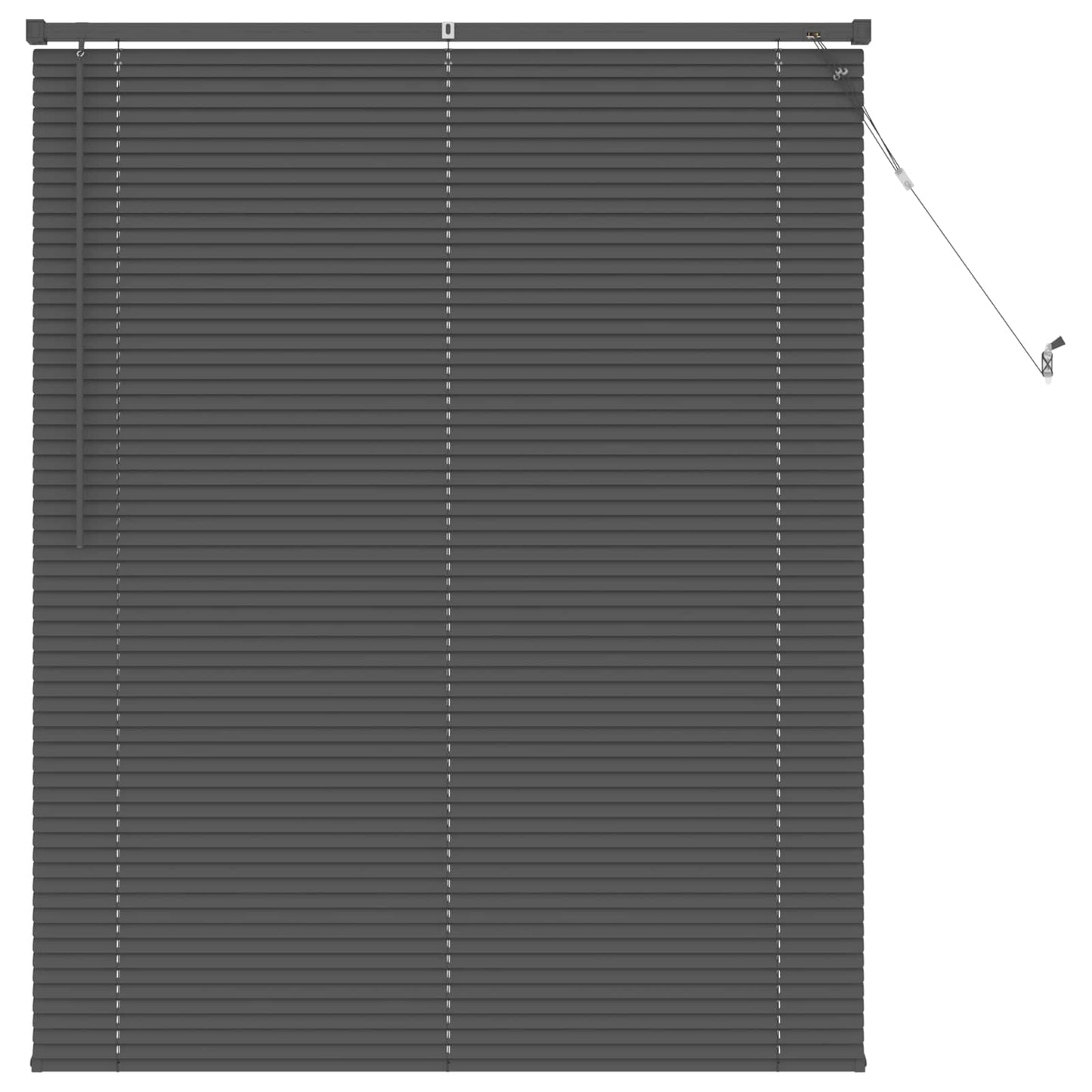 vidaXL Βενετσιάνικη Σκίαση Ασημί Γκρι 150 x 120 cm PVC
