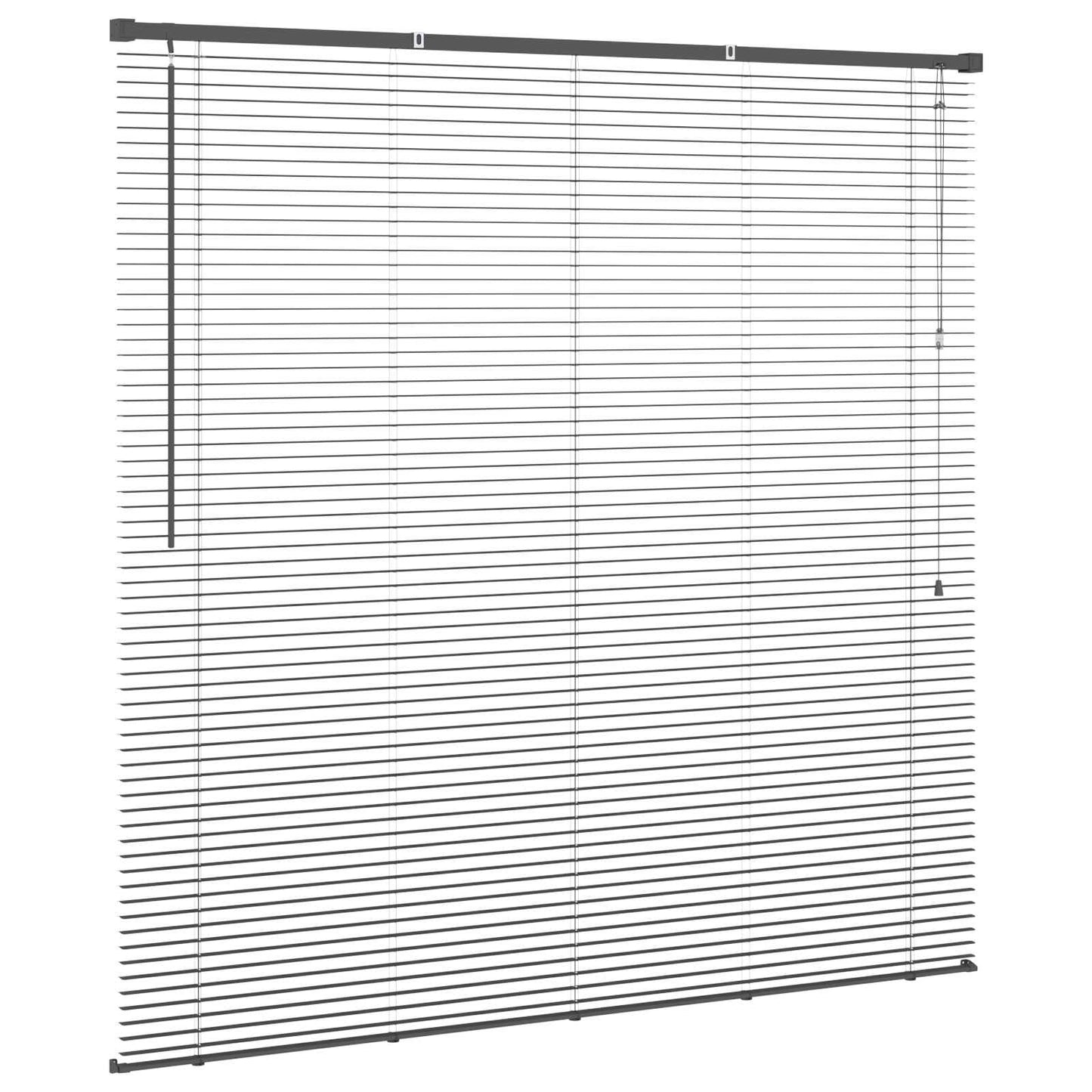 vidaXL Βενετσιάνικη Σκίαση Ασημί Γκρι 150 x 140 εκ. PVC
