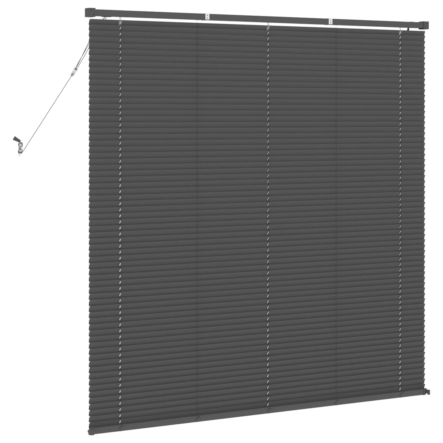 vidaXL Βενετσιάνικη Σκίαση Ασημί Γκρι 150 x 140 εκ. PVC
