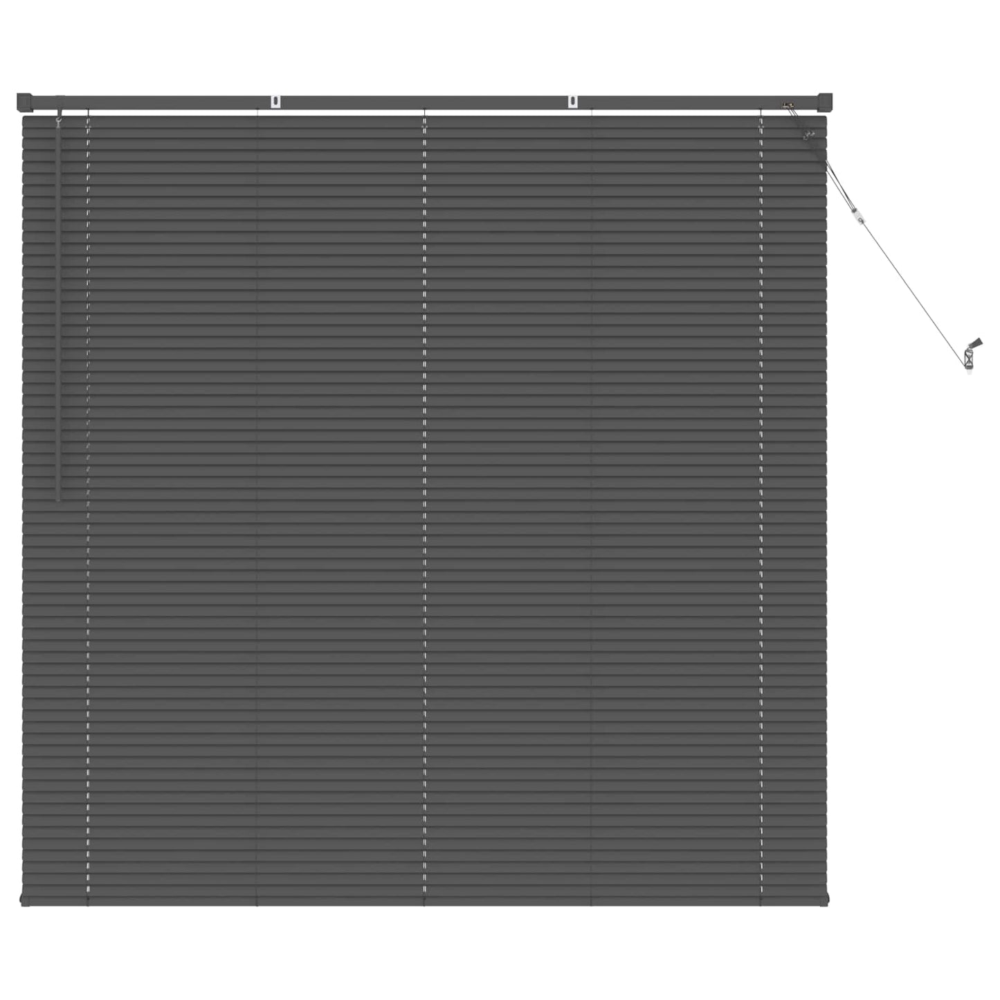 vidaXL Βενετσιάνικη Σκίαση Ασημί Γκρι 150 x 150 cm PVC