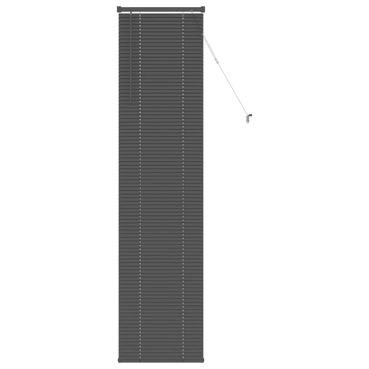 vidaXL Βενετσιάνικη Σκίαση Ασημί Γκρι 213 x 40 εκ PVC