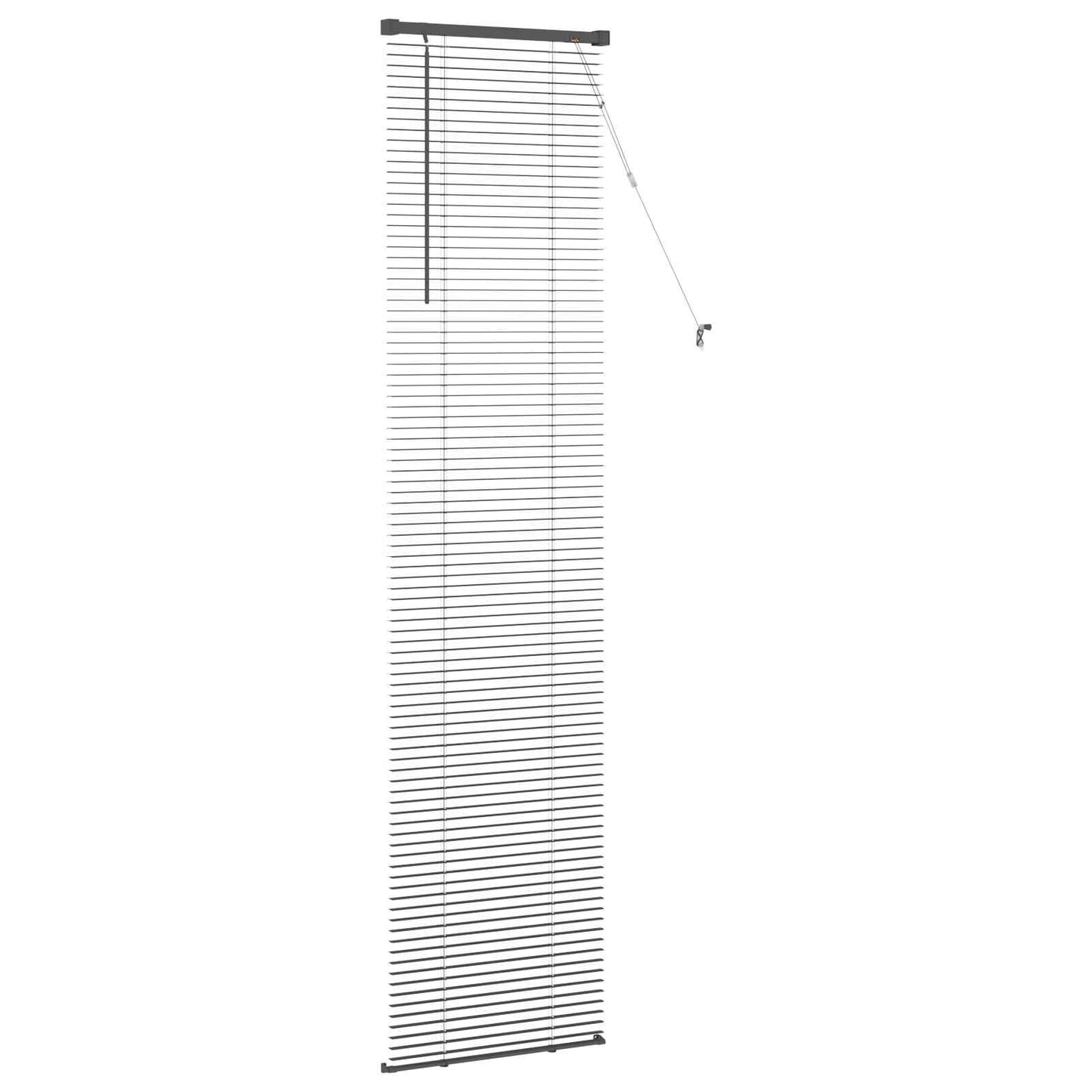 vidaXL Βενετσιάνικη Σκίαση Ασημί Γκρι 213 x 50 εκ PVC