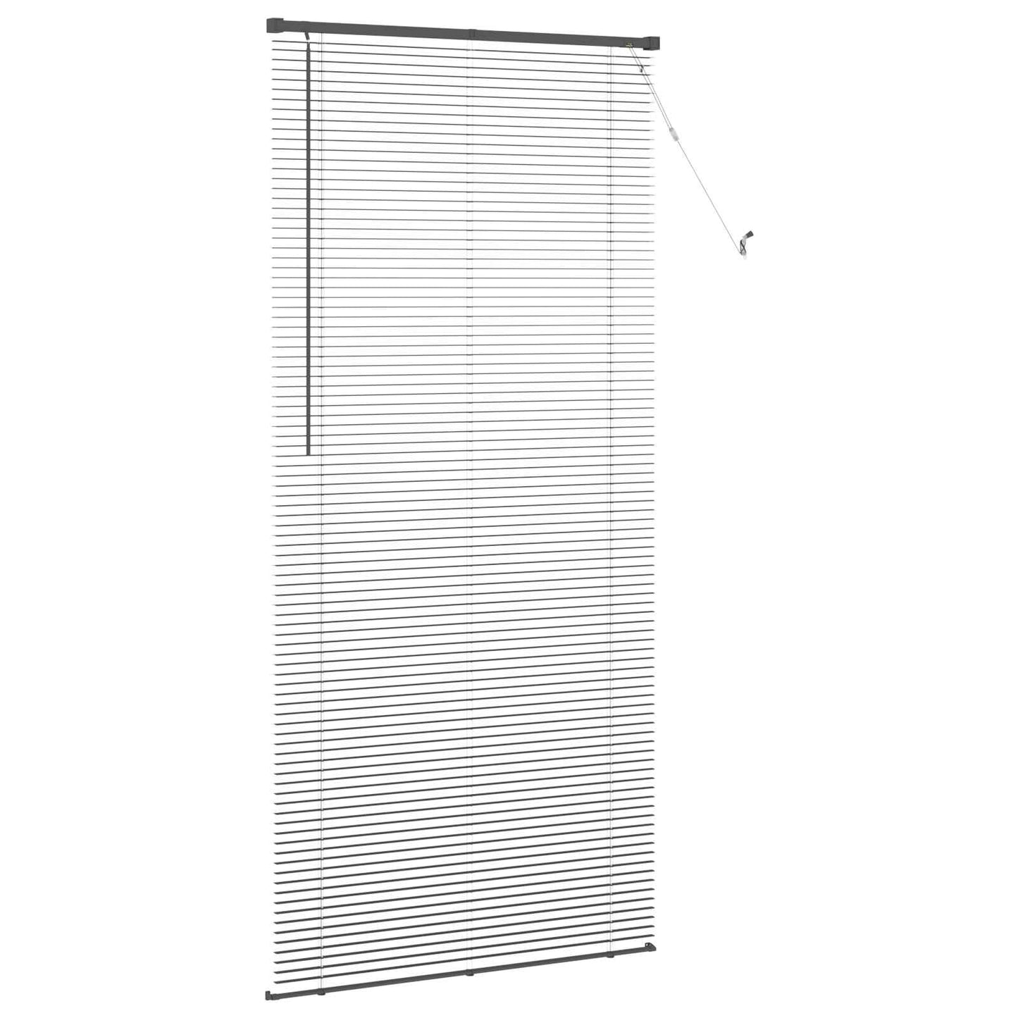 vidaXL Βενετσιάνικη Σκίαση Ασημί Γκρι 213 x 70 εκ PVC