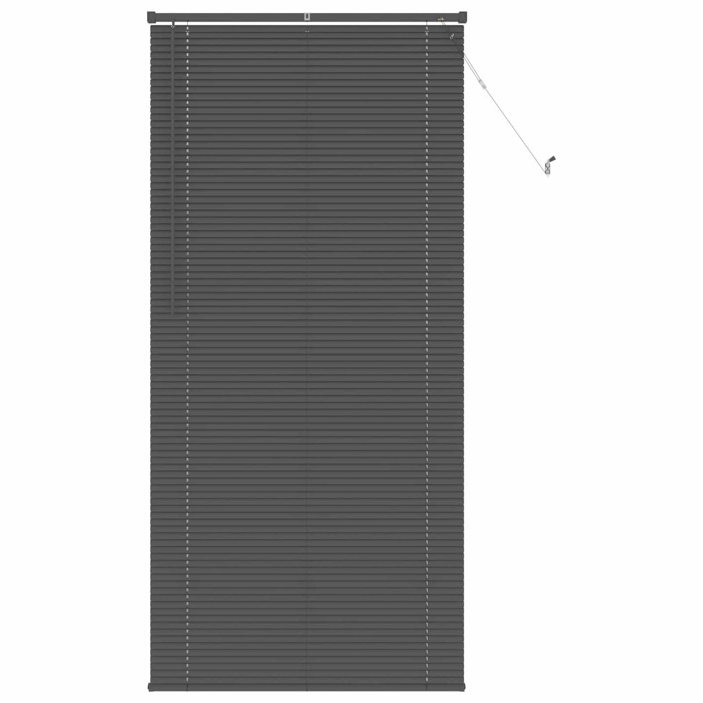 vidaXL Βενετσιάνικη Σκίαση Ασημί Γκρι 213 x 90 εκ PVC