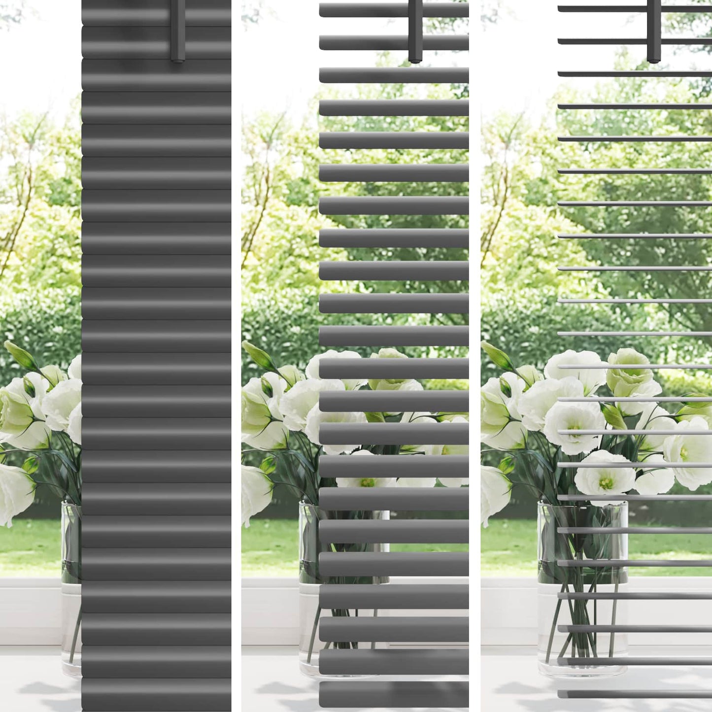 vidaXL Βενετσιάνικη Σκίαση Ασημί Γκρι 213 x 120 εκ PVC