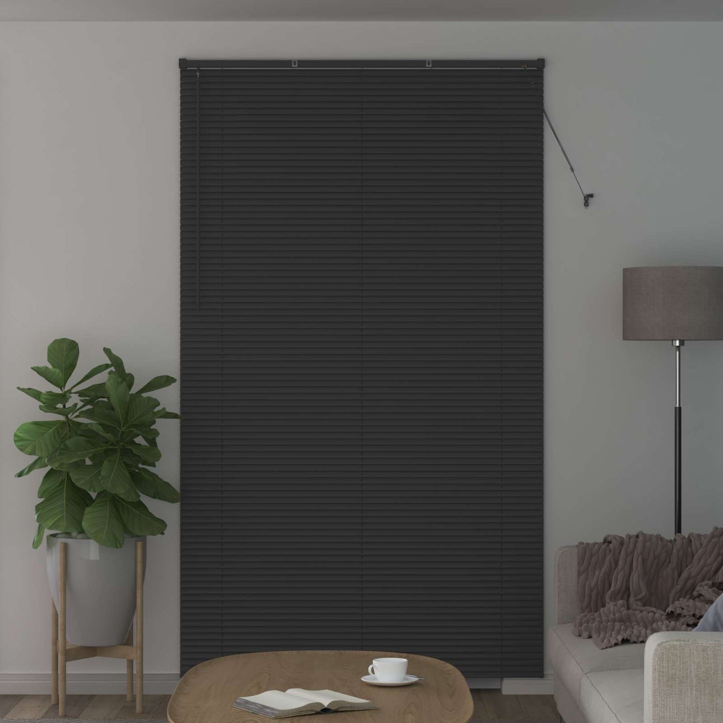 vidaXL Βενετσιάνικη Σκίαση Ασημί Γκρι 213 x 140 εκ PVC