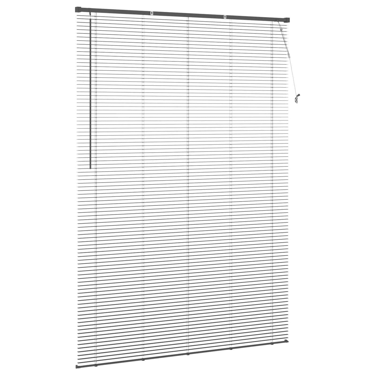 vidaXL Βενετσιάνικη Σκίαση Ασημί Γκρι 213 x 150 εκ PVC