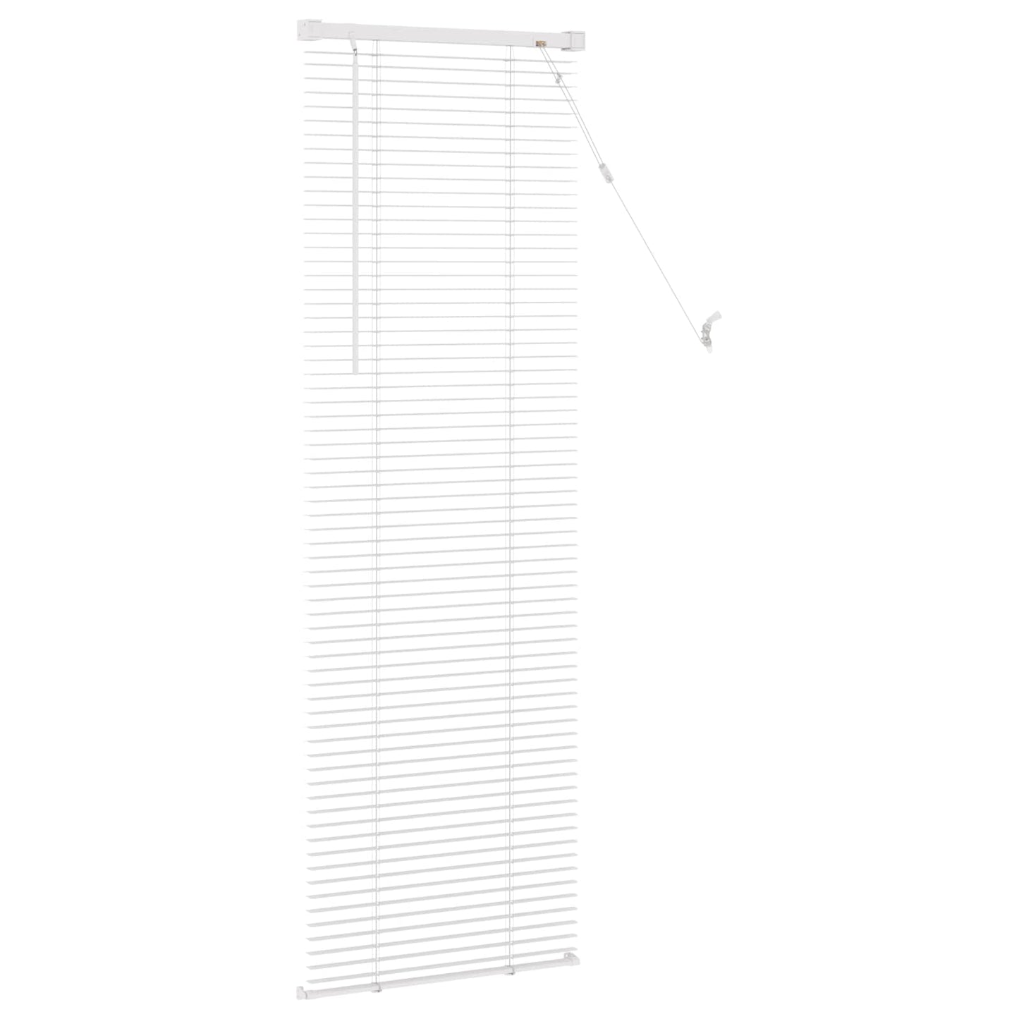 vidaXL Βενετσιάνικη Σκίαση Λευκός 150 x 50 cm PVC