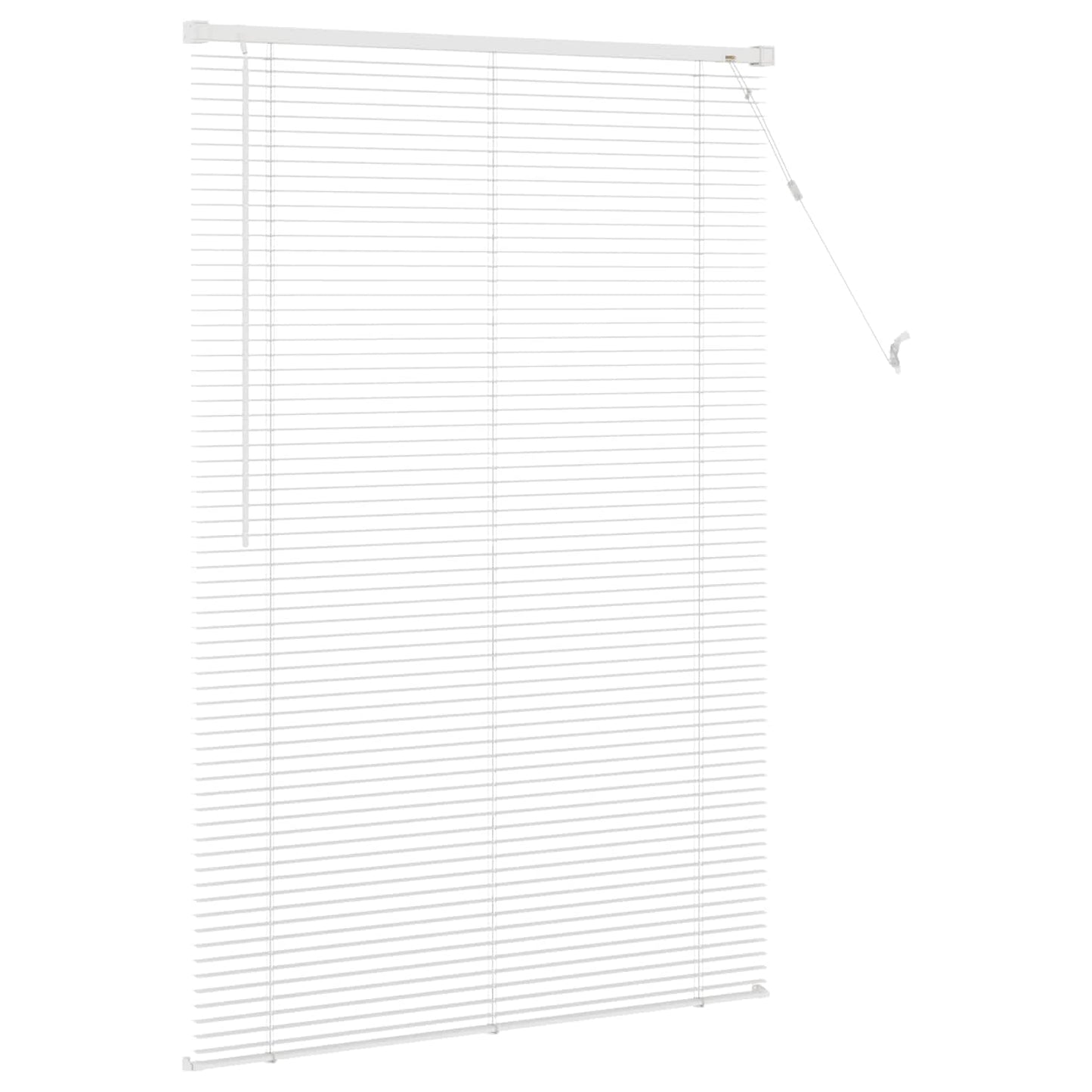 vidaXL Βενετσιάνικη Σκίαση Λευκός 150 x 100 cm PVC