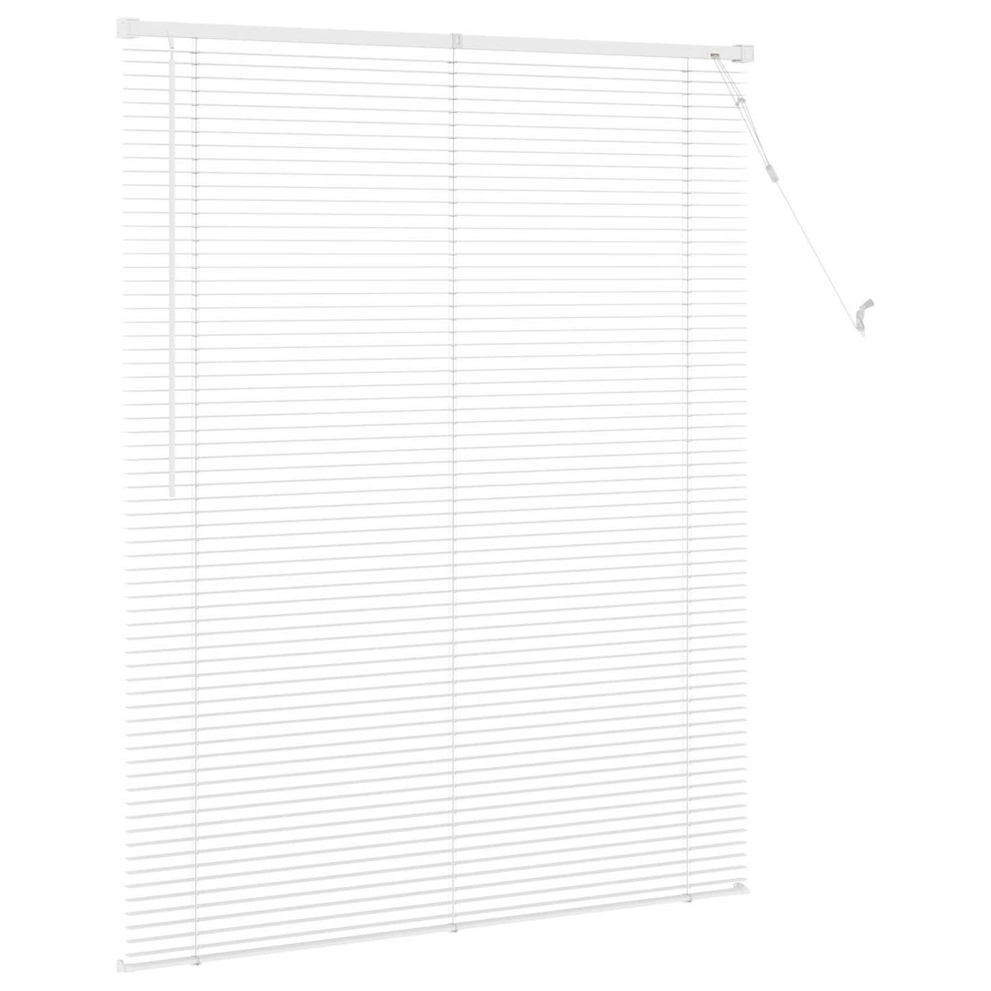 vidaXL Βενετσιάνικη Σκίαση Λευκός 150 x 110 εκ PVC