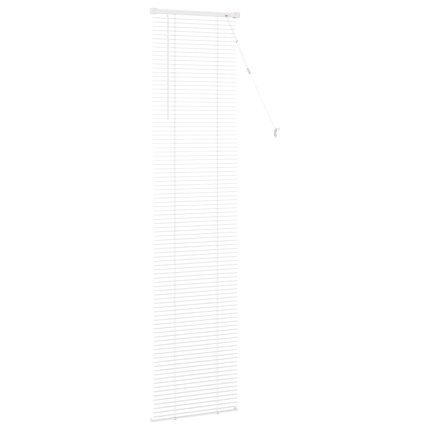 vidaXL Βενετσιάνικη Σκίαση Λευκός 213 x 40 εκ PVC