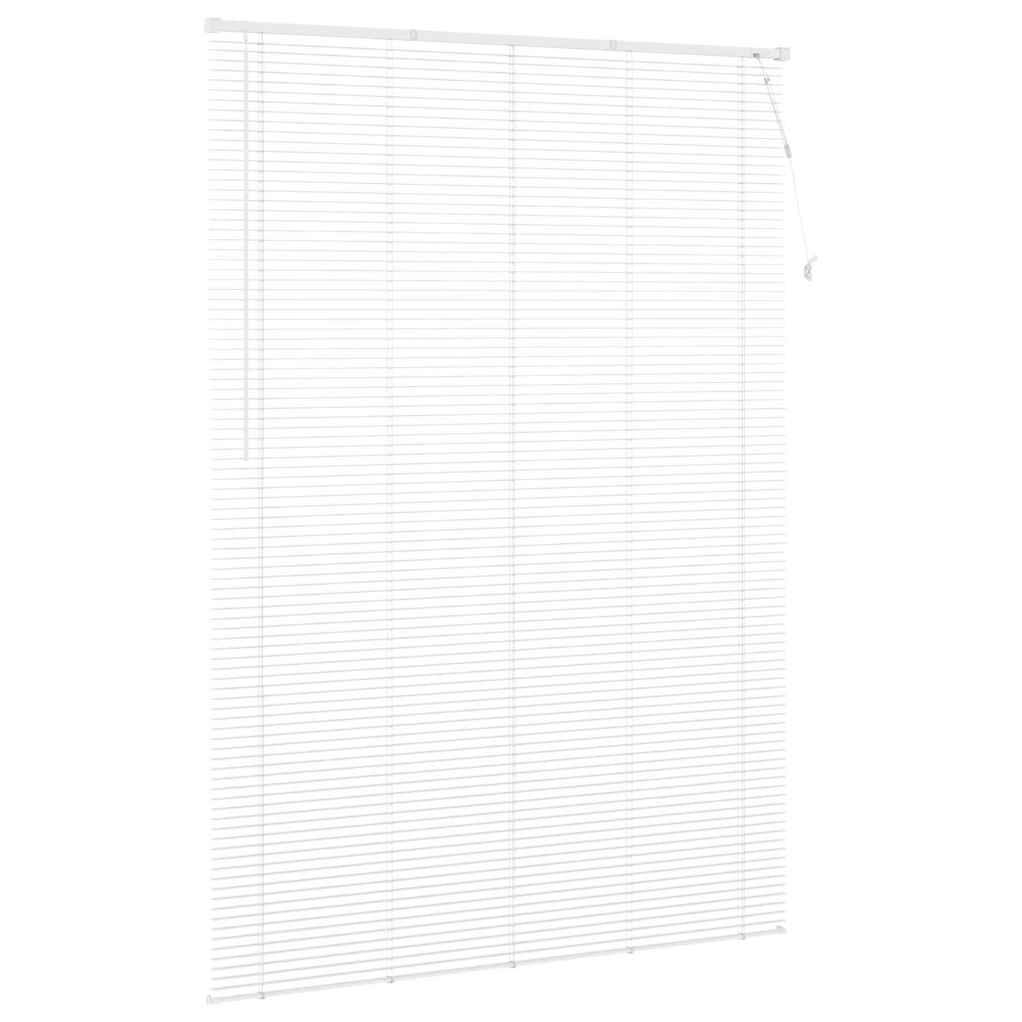 vidaXL Βενετσιάνικη Σκίαση Λευκός 213 x 130 εκ PVC