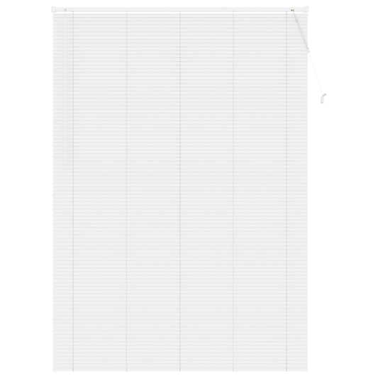 vidaXL Βενετσιάνικη Σκίαση Λευκός 213 x 140 εκ PVC