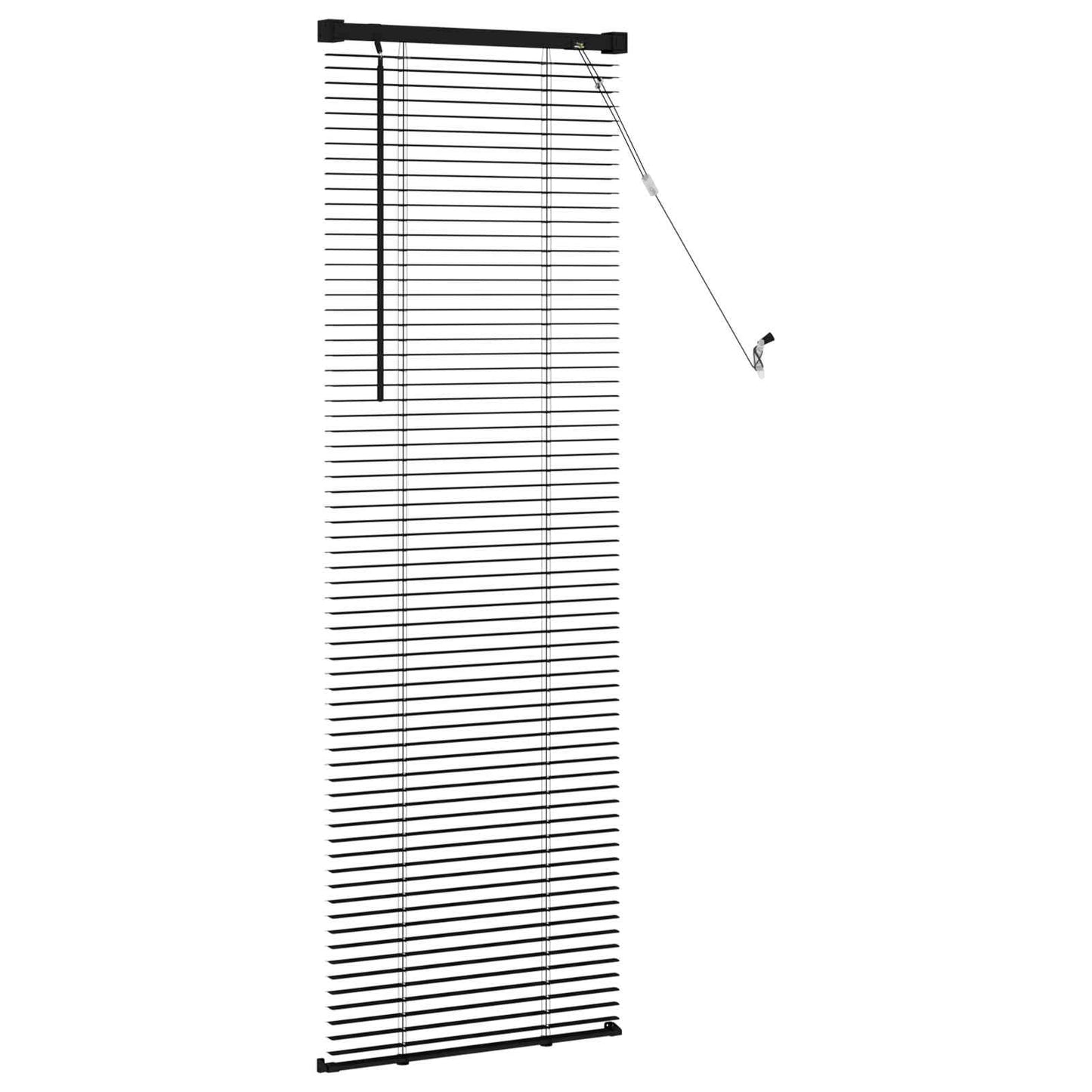 vidaXL Βενετσιάνικη Σκίαση Μαύρο 150 x 40 εκ PVC