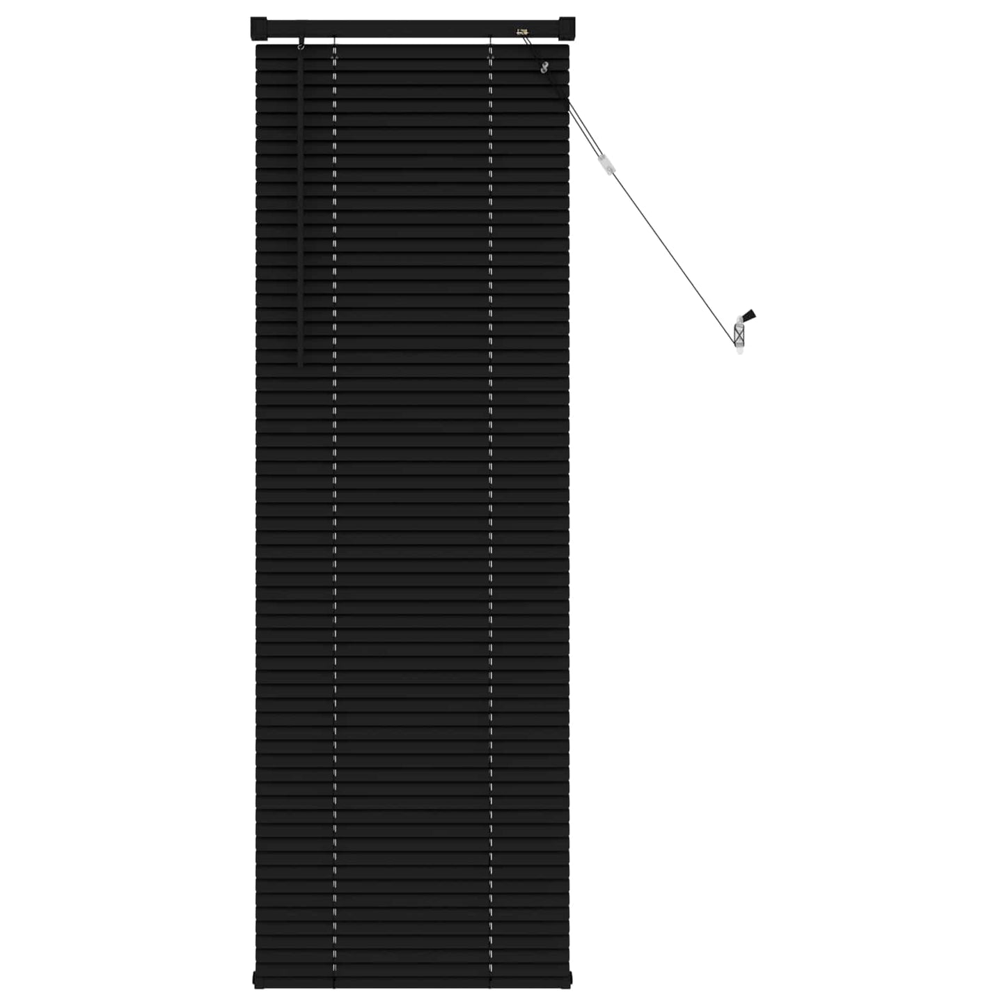 vidaXL Βενετσιάνικη Σκίαση Μαύρο 150 x 50 cm PVC